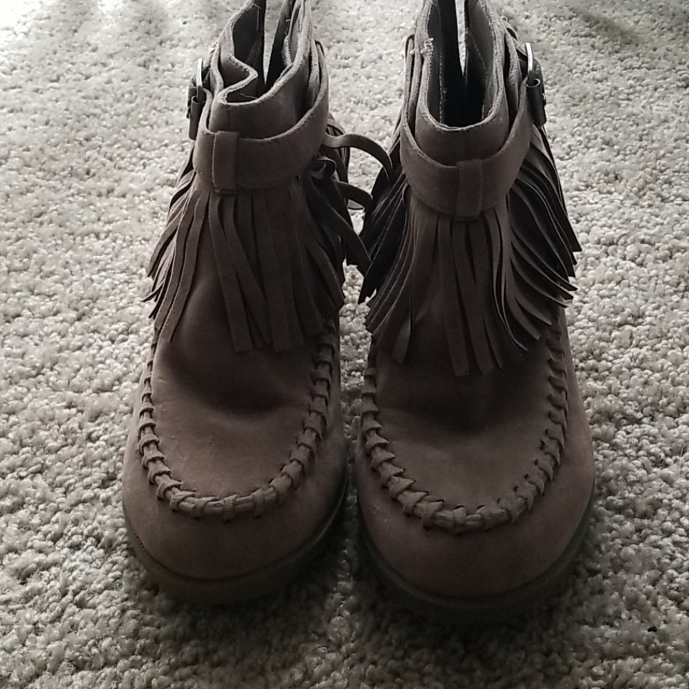 Wedge booties